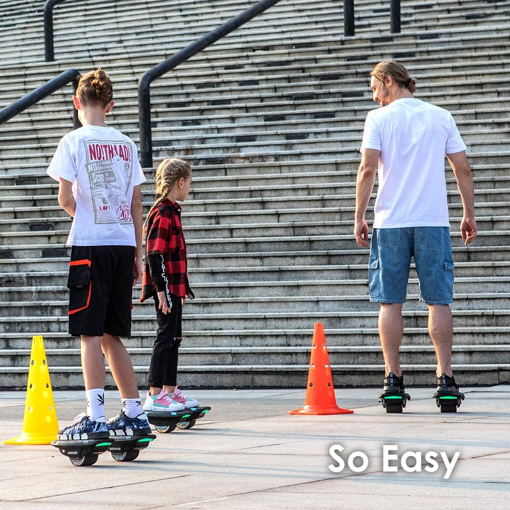 Gyroshoes Hovershoes S300 Electric Roller Skate Hoverboard with LED Lights For Kids and Adults