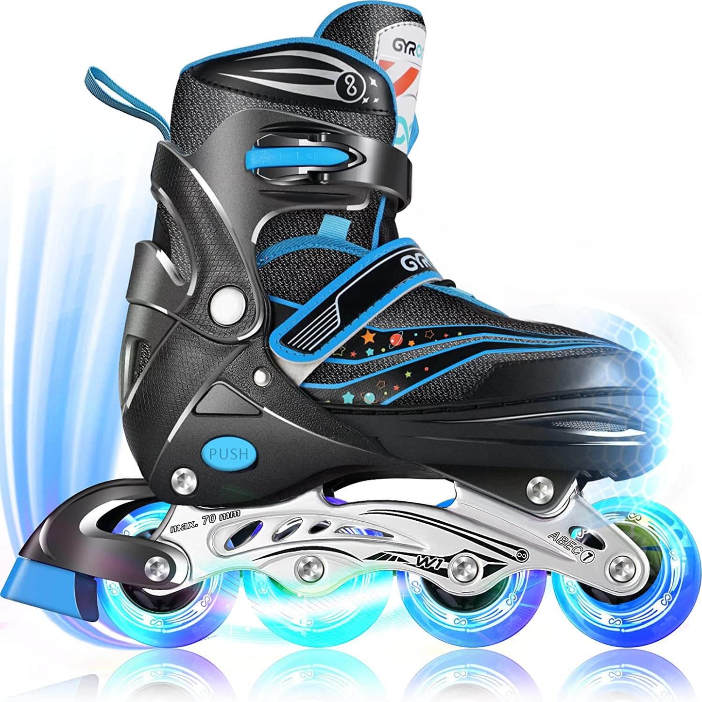 Gyroshoes W1 Inline Skate for kids -Blue/Pink