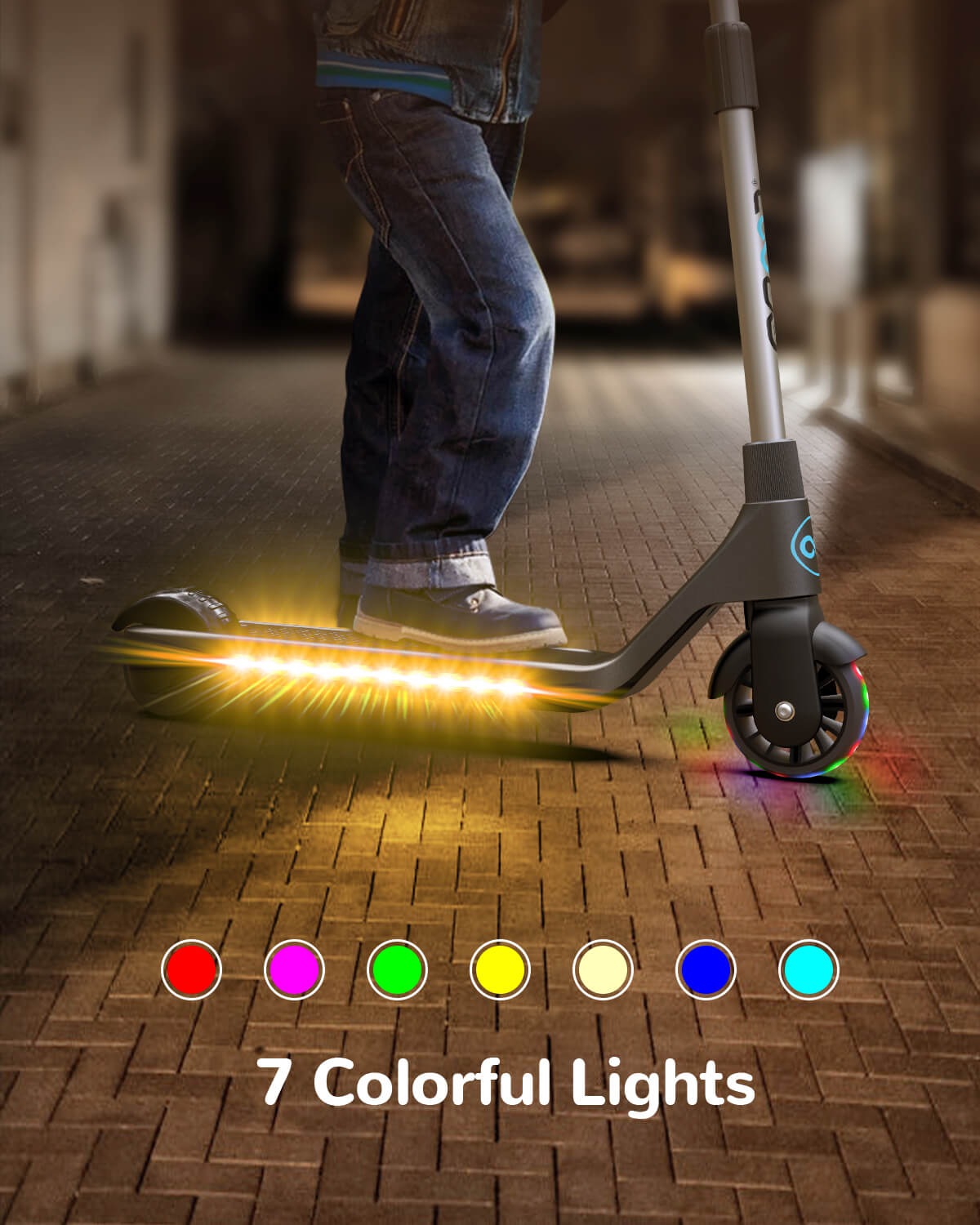 Gyroshoes H30 Electric Scooter with Flashing LED Lights for kids age 6-12