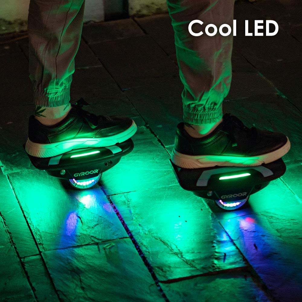 Gyroshoes Hovershoes S300 Electric Roller Skate Hoverboard with LED Lights For Kids and Adults